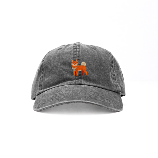SHIBATOIROロゴ刺繍ピグメントキャップ - HINATA（陽向）