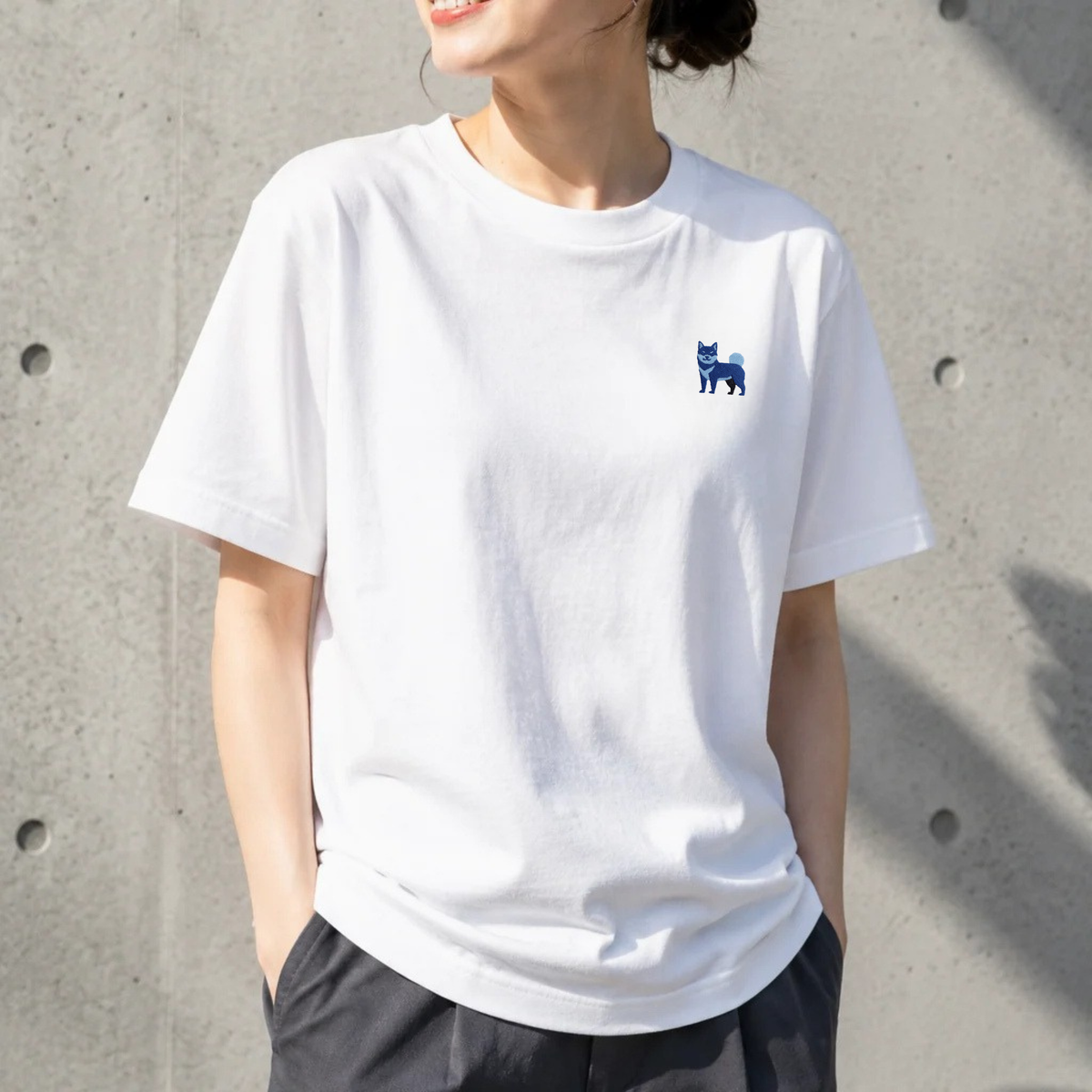 SHIBATOIROロゴ刺繍Tシャツ - YOI（宵）