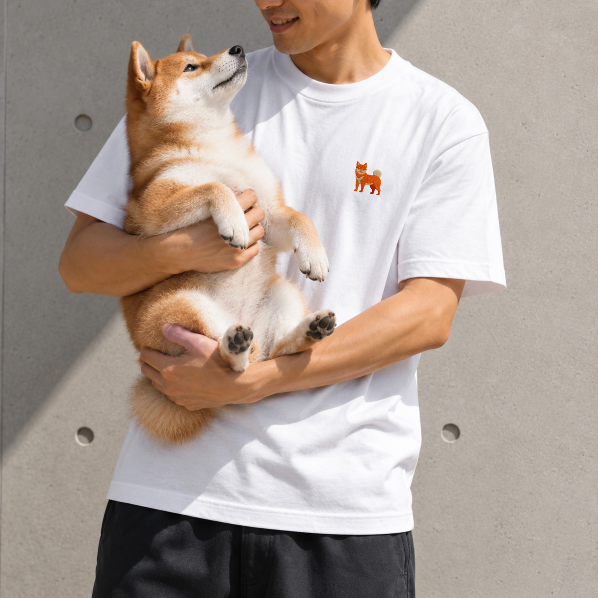 SHIBATOIROロゴ刺繍Tシャツ - HINATA（陽向）