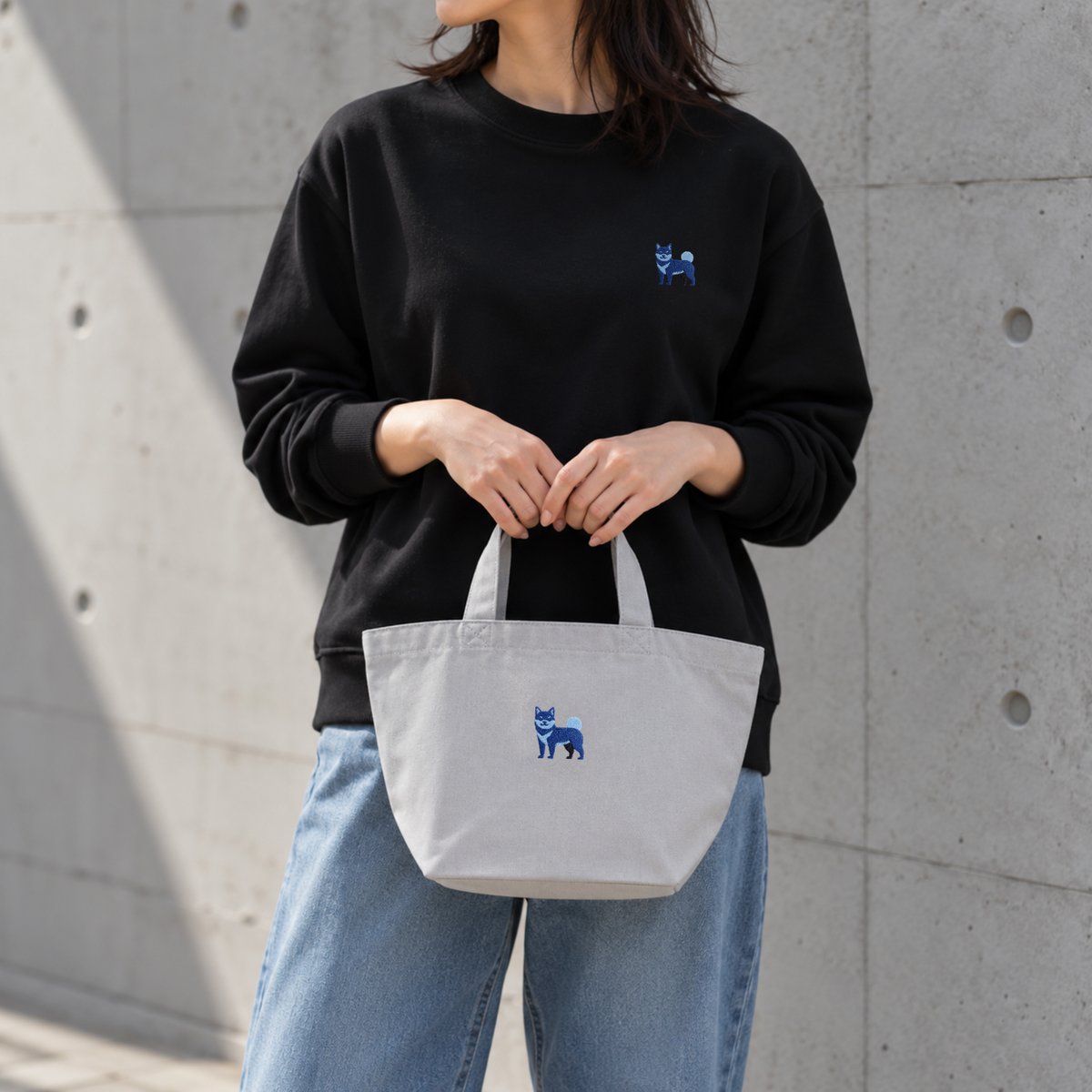 SHIBATOIROロゴ刺繍ミニトート - YOI（宵）