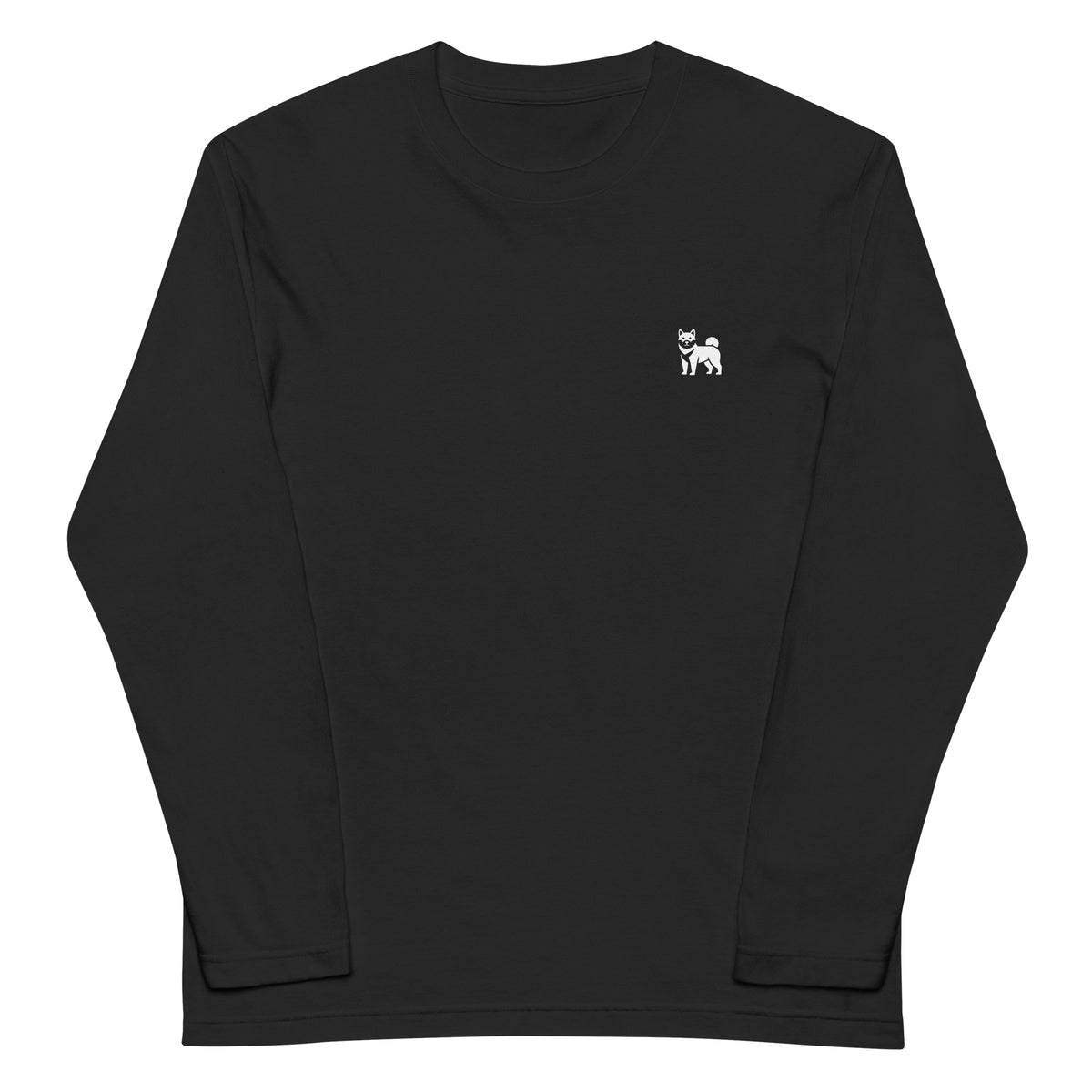 街角の看板犬 - ロングTシャツ