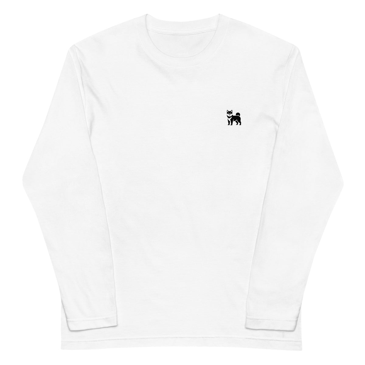 街角の看板犬 - ロングTシャツ