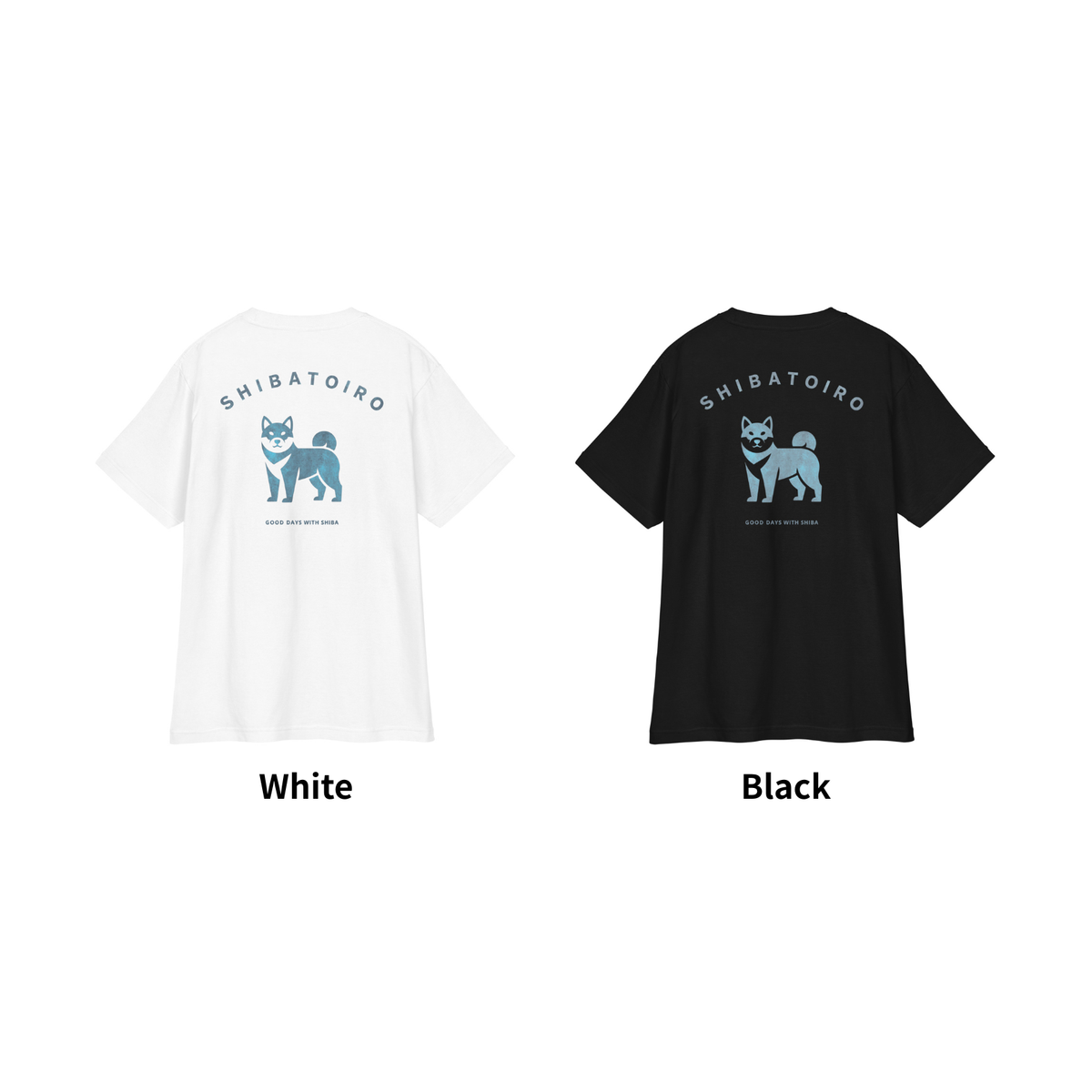 SHIBATOIROバックロゴTシャツ