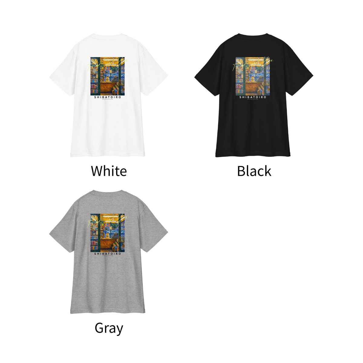 街角の看板犬 - Tシャツ
