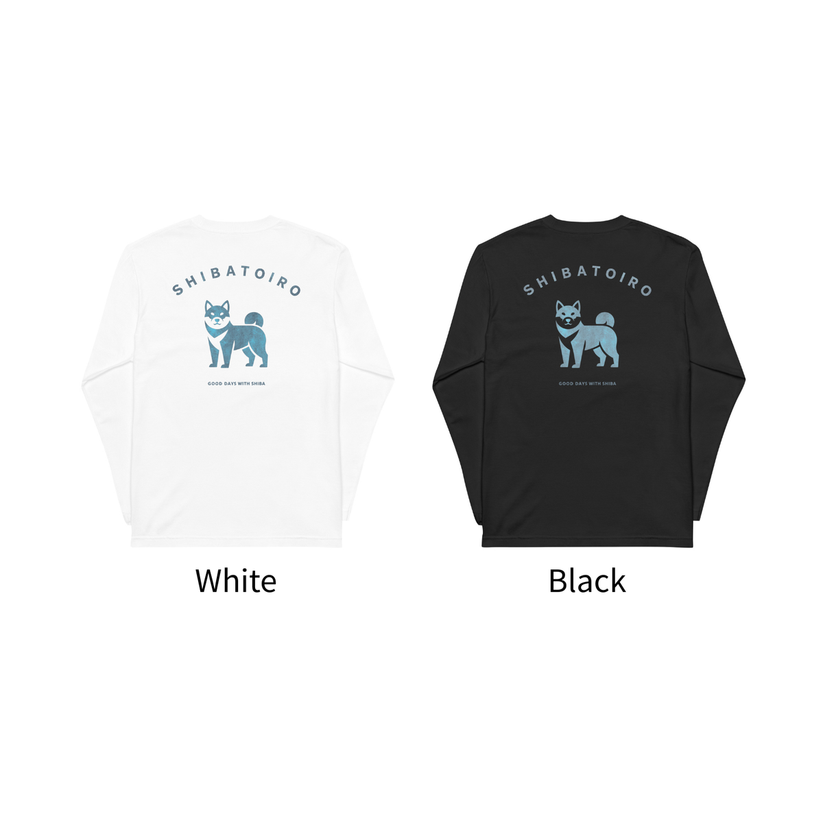 SHIBATOIROバックロゴロングTシャツ