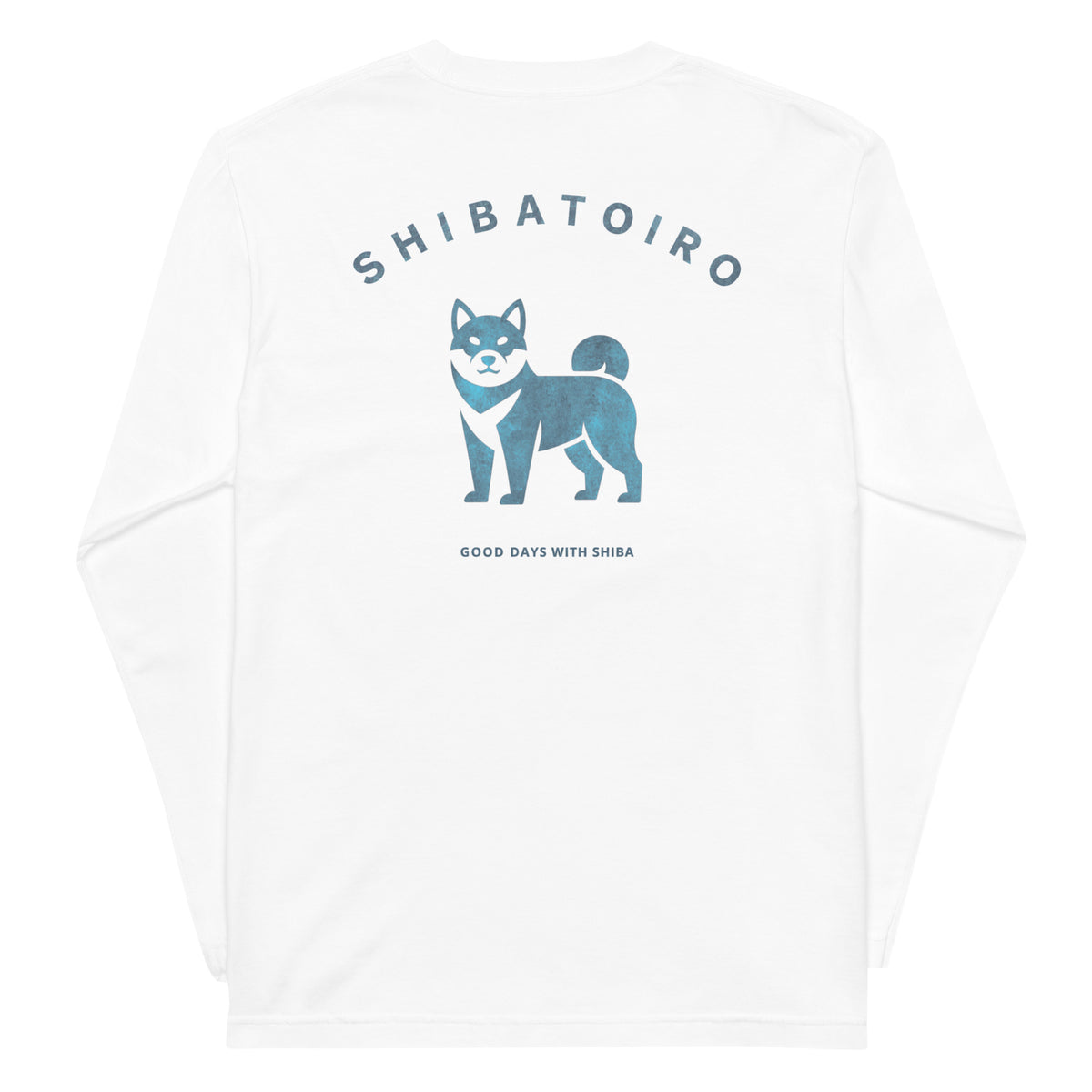 SHIBATOIROバックロゴロングTシャツ